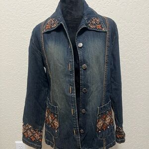 Embroidered Denim Jacket